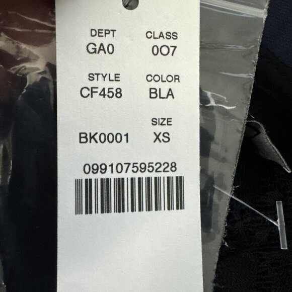 J. Crew Satin Lace Top Womens size XS Black Feminine Romantic blouse J.CREW NWT - Picture 10 of 13